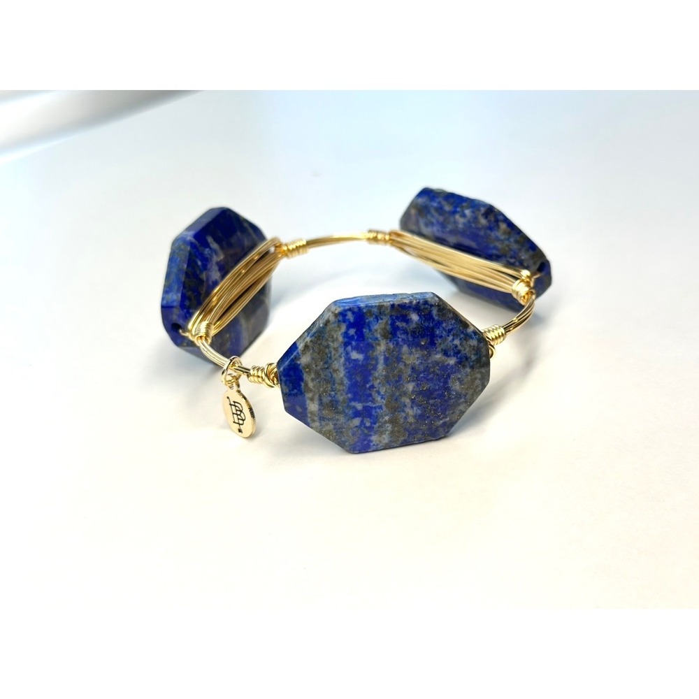 Bourbon & Bowties Lapis Lazuli Bangle Bracelet‎